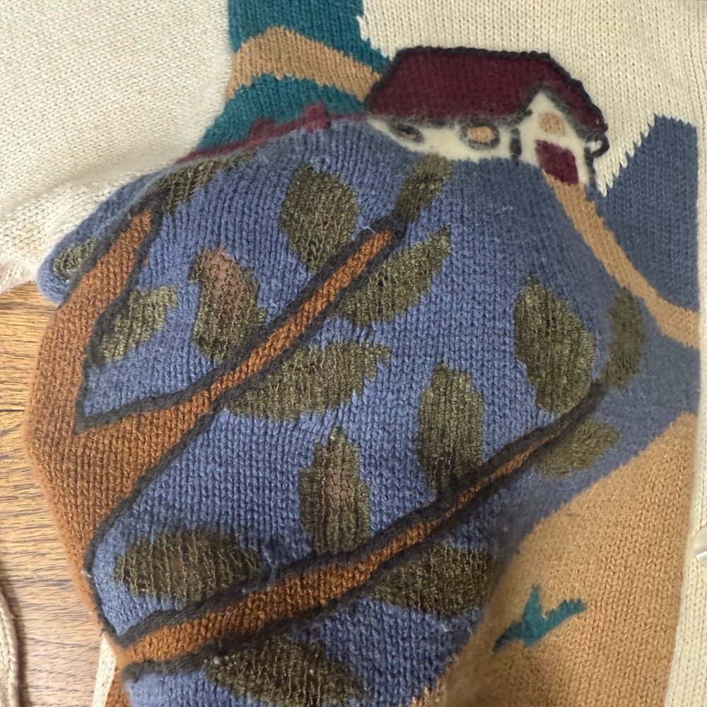 Vintage Scenic Knit Cardigan - Picture 6 of 11